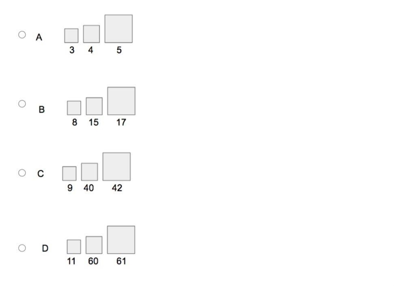 when three squares are joined at their vertices to form a right triangle, the combined-example-1