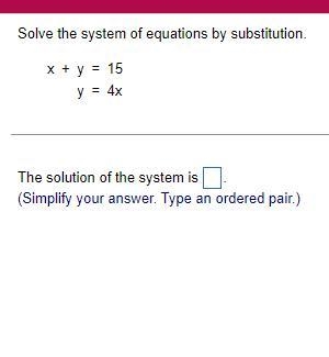 Solve the system of equations by substitution.-example-1