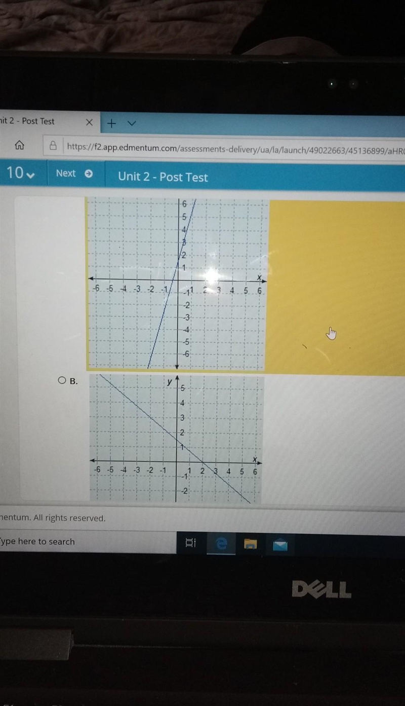 Which line has a slope of -3/4 and y-intercept of 3?-example-1