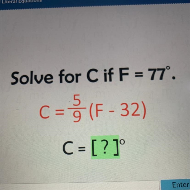 C= 5/9(F-32) urgent!!! will give 50 points-example-1