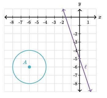 Circle A' is the result of reflecting circle A across the line l.Select all of the-example-1