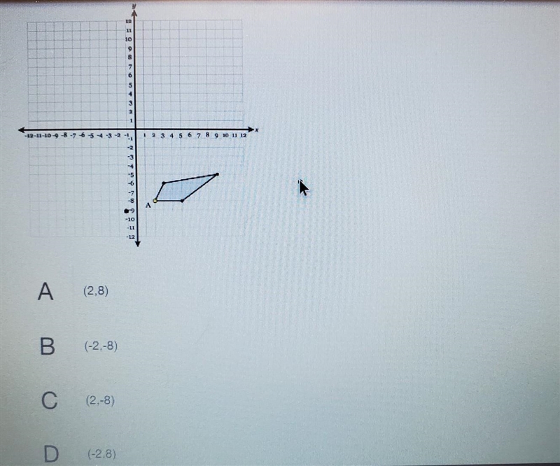 The figure below is reflected over the x-axis. What are the coordinates of the image-example-1