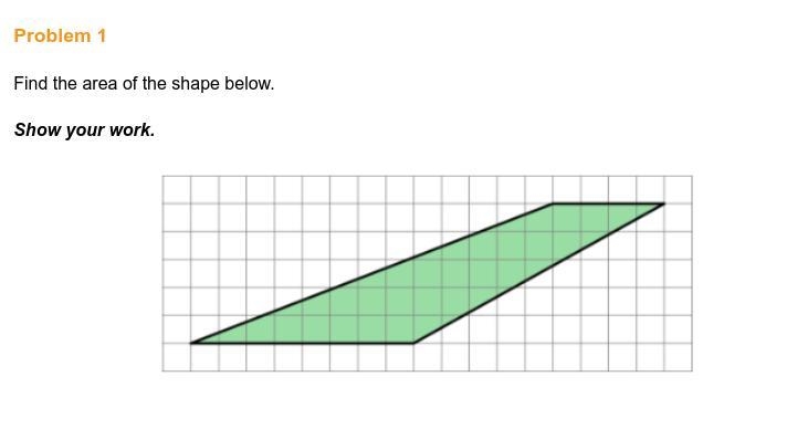 Find the area of the shape below.-example-1