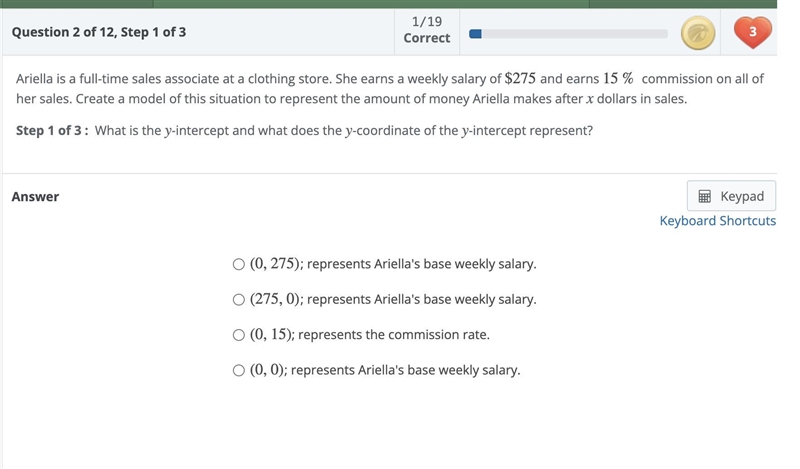 Ariella is a full-time sales associate at a clothing store. She earns a weekly salary-example-1