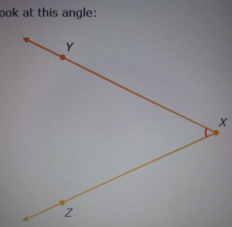 Look at this angle:. name this angle in 3 different ways-example-1