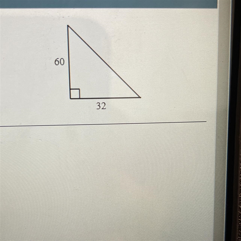 Find the length of the missing side of the triangle shown in the picture use Pythagorean-example-1