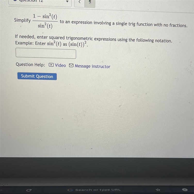 Simplify to a single trig function with no fractions.-example-1