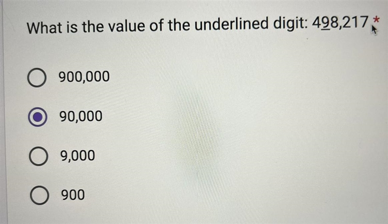 What is the value of the underlined digit: 498,217 *-example-1