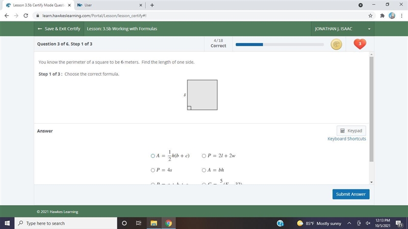 Hi which formula do i use for this and how do I find the answer?-example-1