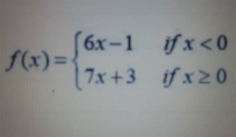 Evaluate the piecewise function for f(6).A) 35B) 37C) 39D) 45-example-1