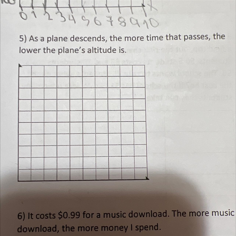 Hello I am helping my son with independent variable and dependent-example-1