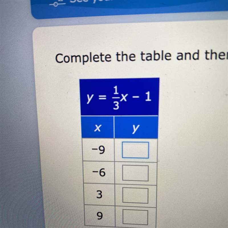 Y X -9 -6 3 9 x - 1 x 3 у-example-1