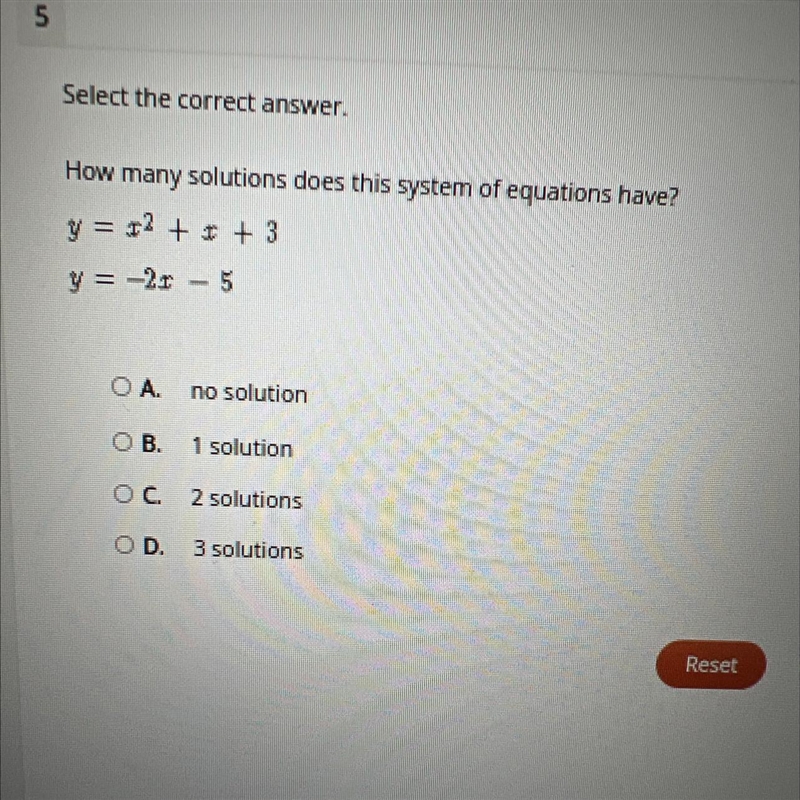 How many solutions does this system of equations have?y=1?+++3y =-2- 5-example-1