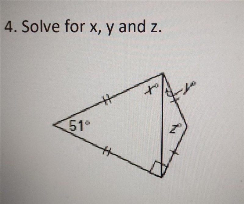 Is this right y = 39 z = 102 x =51-example-1