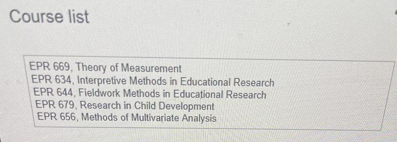 A student entering a doctoral program in educational psychology is required to select-example-2