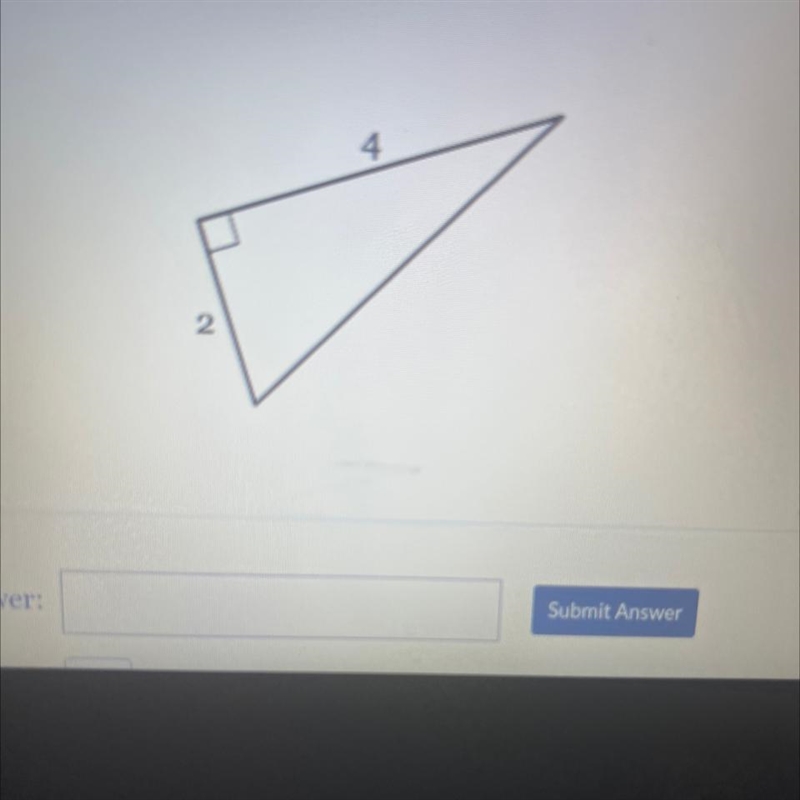 Find the length of the third side. If necessary, write in simplest radical form.-example-1