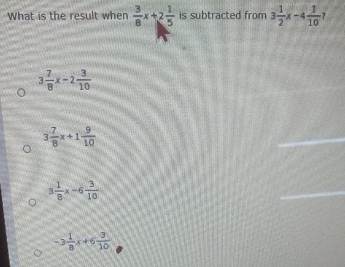 What is the result when x+25 is subtracted from 3 10 3 10 O 9 10 о 3 10 O 3 10 .-example-1