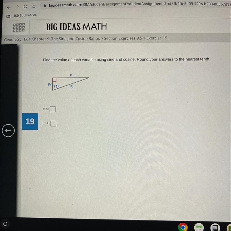 Find the value using sine and cosine .round your answers to the nearest tenth-example-1