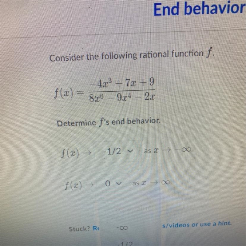 Consider the following rational function f.-example-1