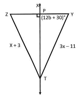 Line x is the perpendicular bisector of segment ZY what does YT equal-example-1