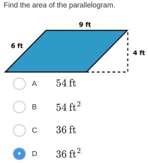 Find the area of the parallelogram.-example-1