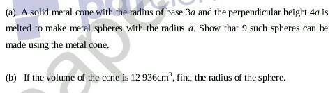 Solve both Question related to Volume of Solids. 50 Points​-example-1