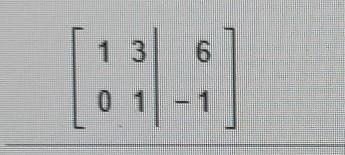 the following augmented matrix is in row-echelon form and represents a linear system-example-1