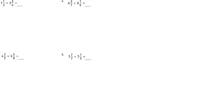 Use fraction model to solve number 1. Then solve numbers 2-5 with the strategy of-example-1