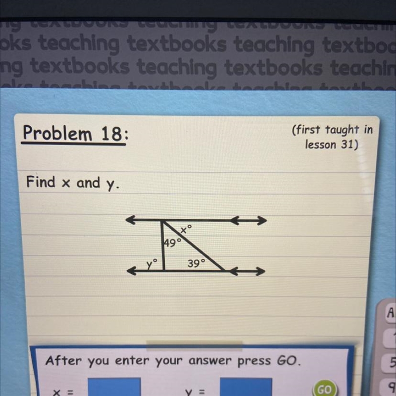 Problem 18. Find x and y-example-1