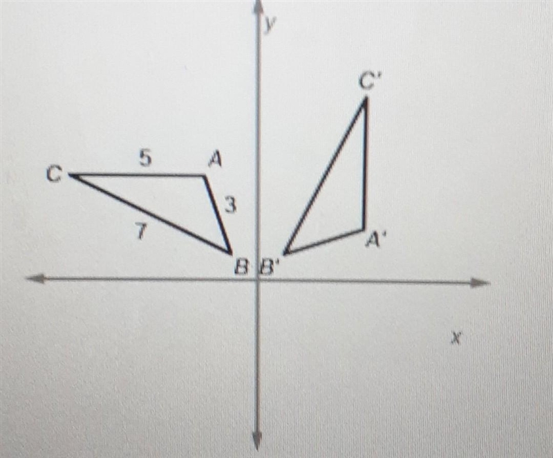 ABC is a rotation of ABC 90 degrees about the orgin. What is the length of AC?A. 7 unitsB-example-1