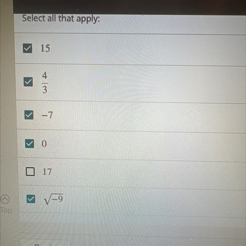 Which of the following is a whole number select all correct answers-example-1