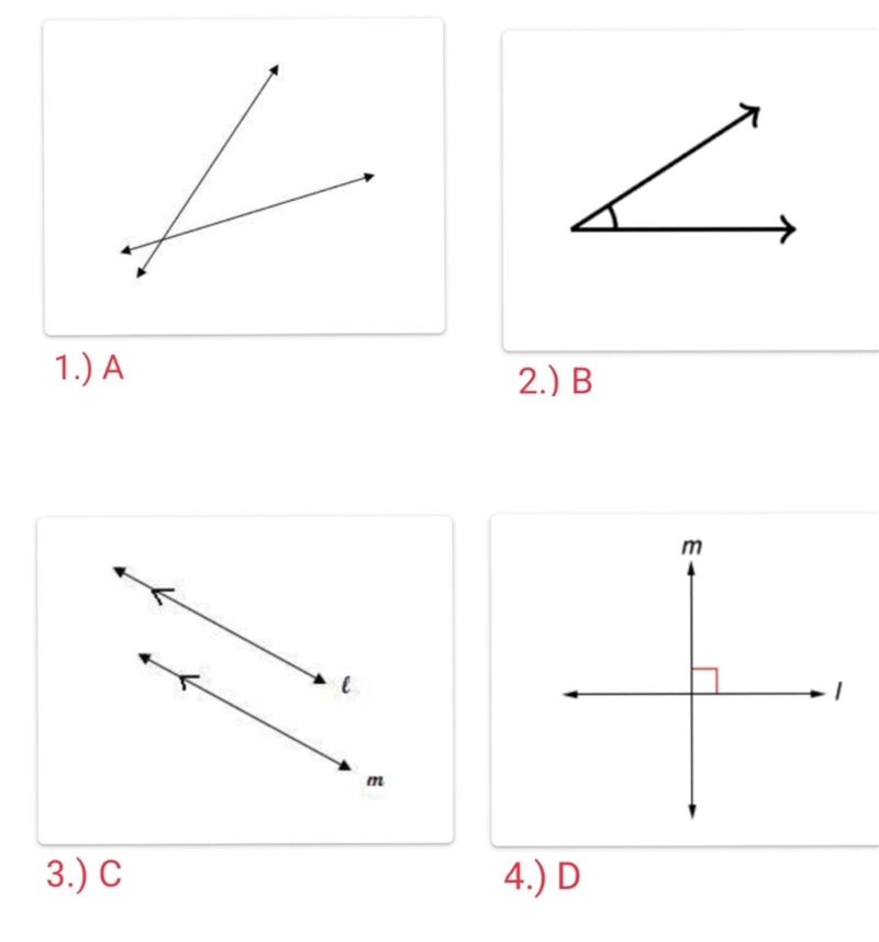 Which of the following figures is a pair of lines that are parallel? ​-example-1