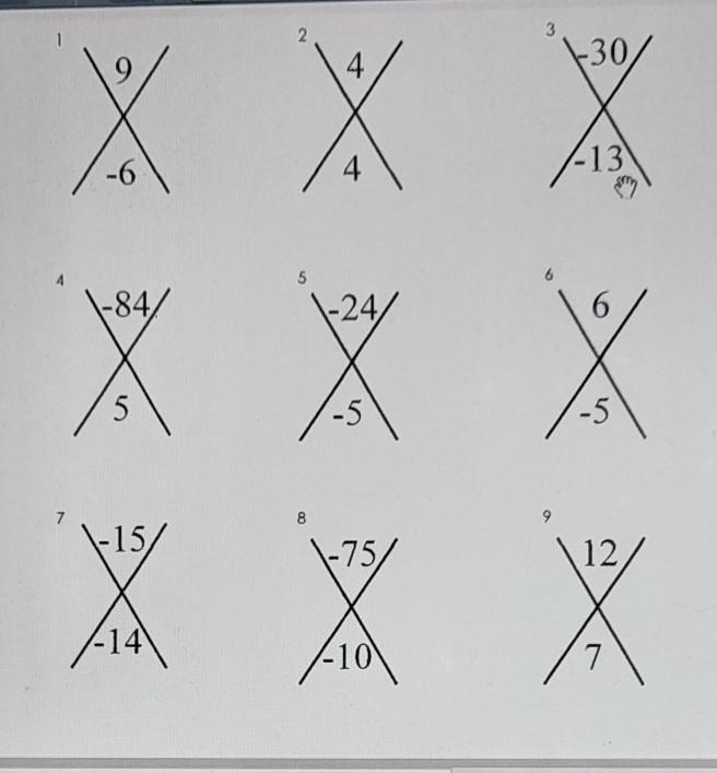 in each diagram below, write the 2 numbers on the size of the eggs that are multiplied-example-1