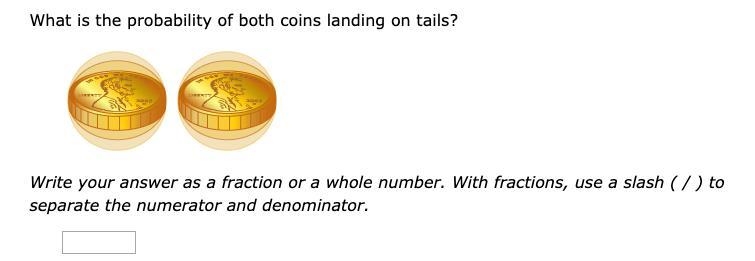 What is the probability of both coins landing on tails?-example-1