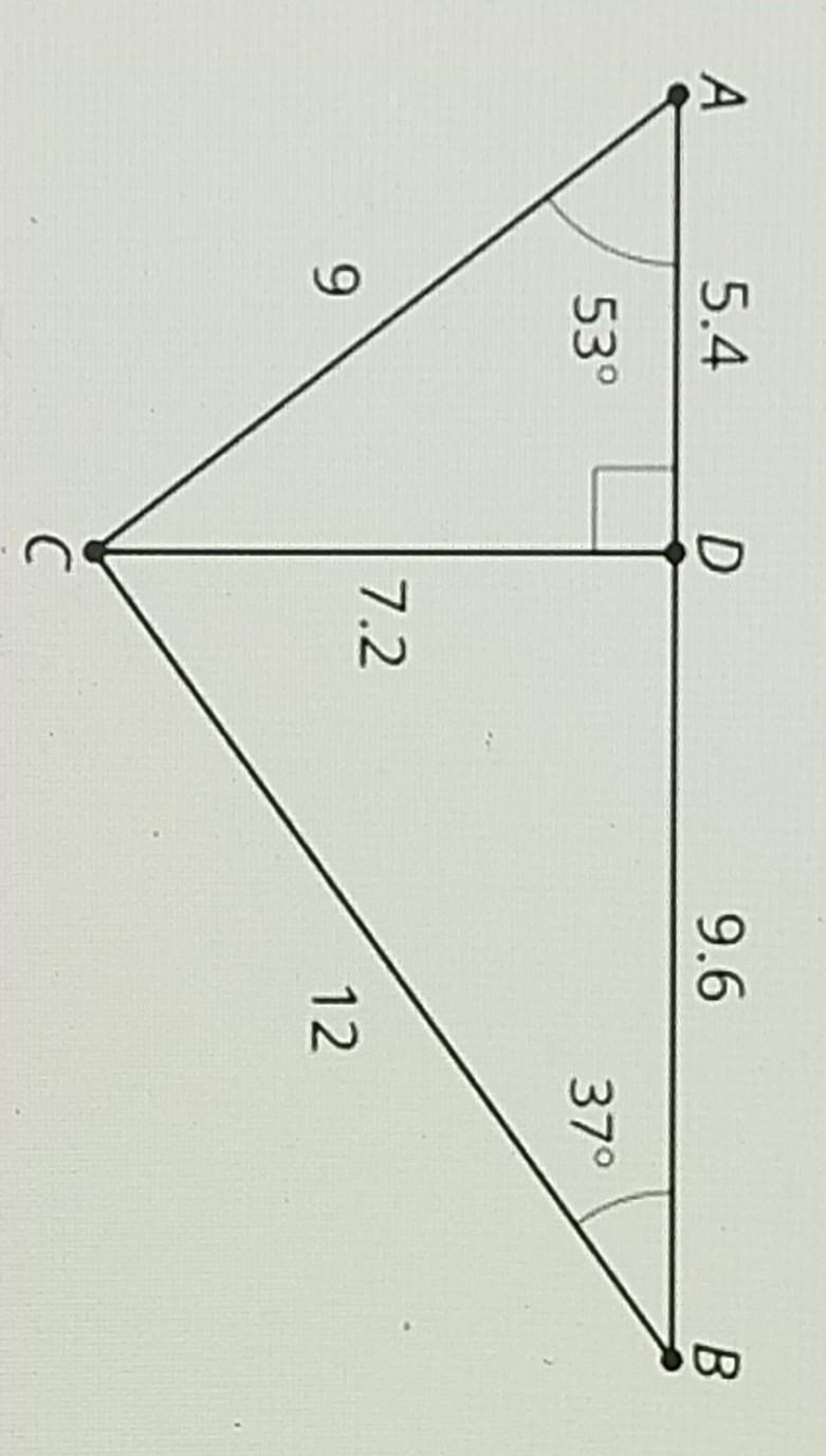 Pls helpis triangle ADC similar to CDB? Explain or show your reasoning.-example-1