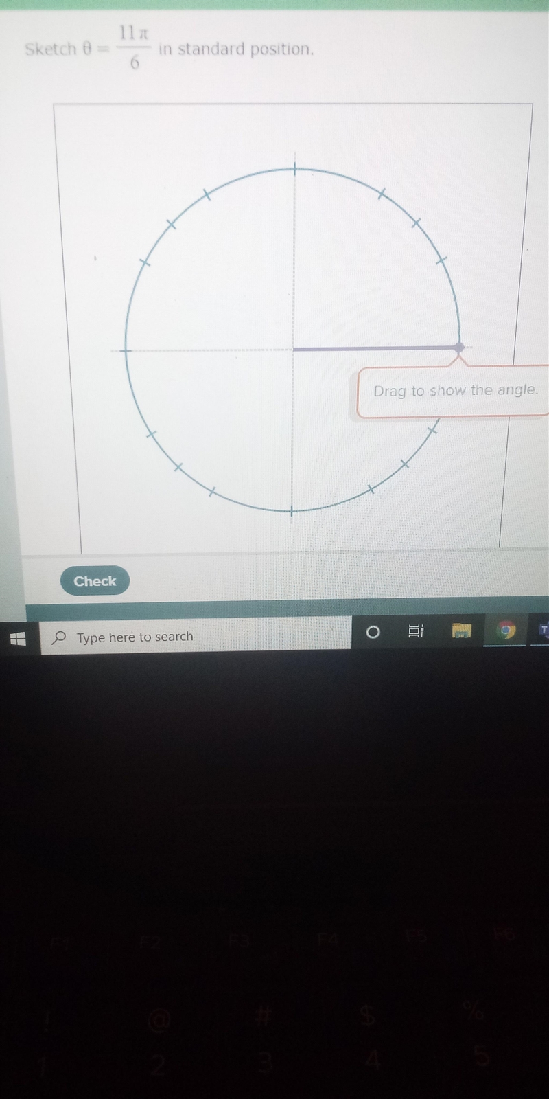 110 Sketch = in standard position. 6 х X ? 1 Drag to show the angle.-example-1