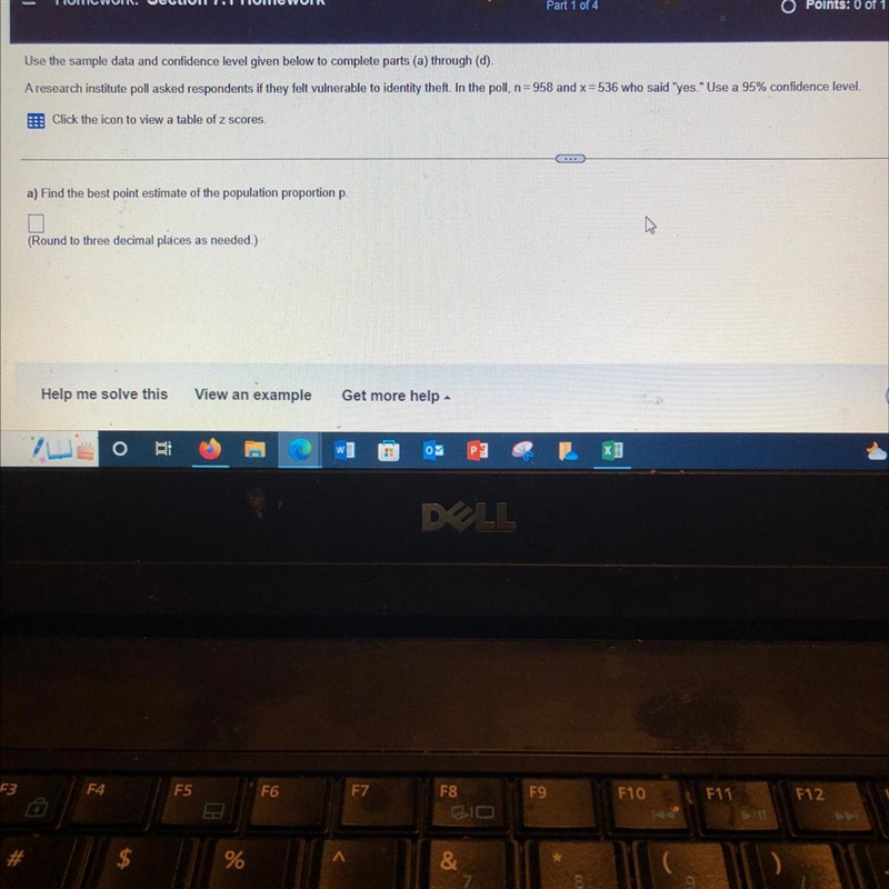 Use the sample data and confidence level given below to complete parts a through D-example-1