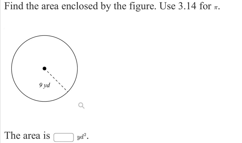 Find the area enclosed by the figure. Use 3.14 for π.-example-1