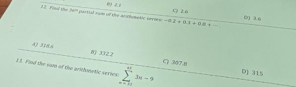 Find the 36th partial sum!! please show work-example-1