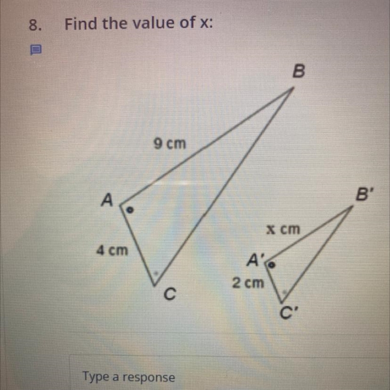 Find the value of x:-example-1