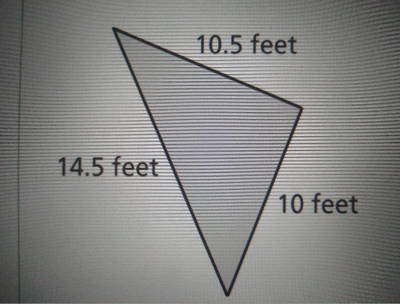 Determine whether the side lengths form a right triangle just say yes or no-example-1