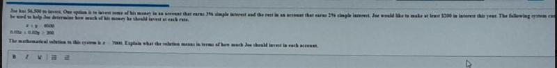 Joe has $6,500 to invest One option is to invest some of his money in an account that-example-1