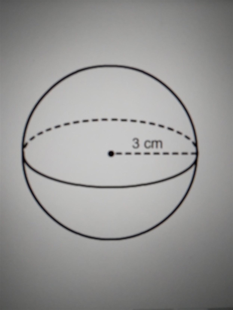 PLEASE HELP What is the volume of this sphere?​-example-1