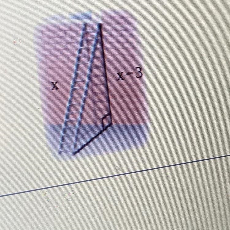 A ladder is leaning against annulling so that the distance from the ground to the-example-1