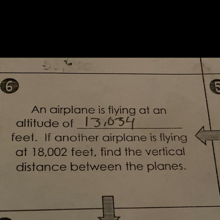 An airplane is flying at analtitude of 13,034feet. If another airplane is flyingat-example-1