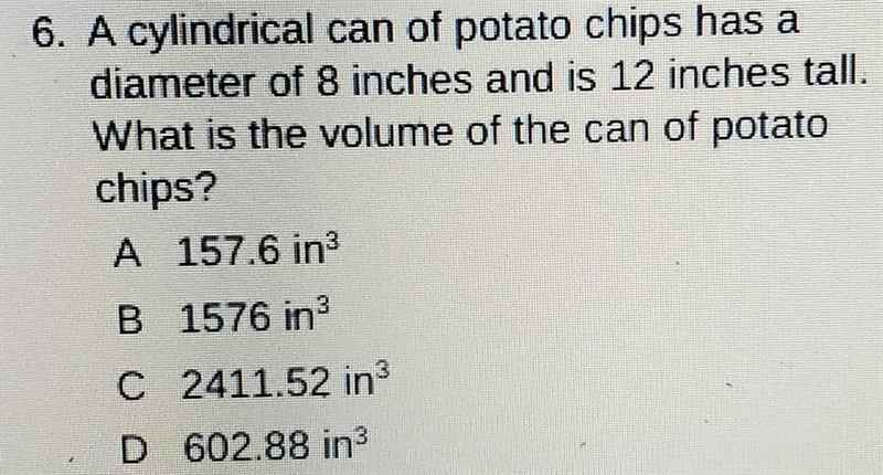 Question: What is the volume of the can of potato chips?-example-1