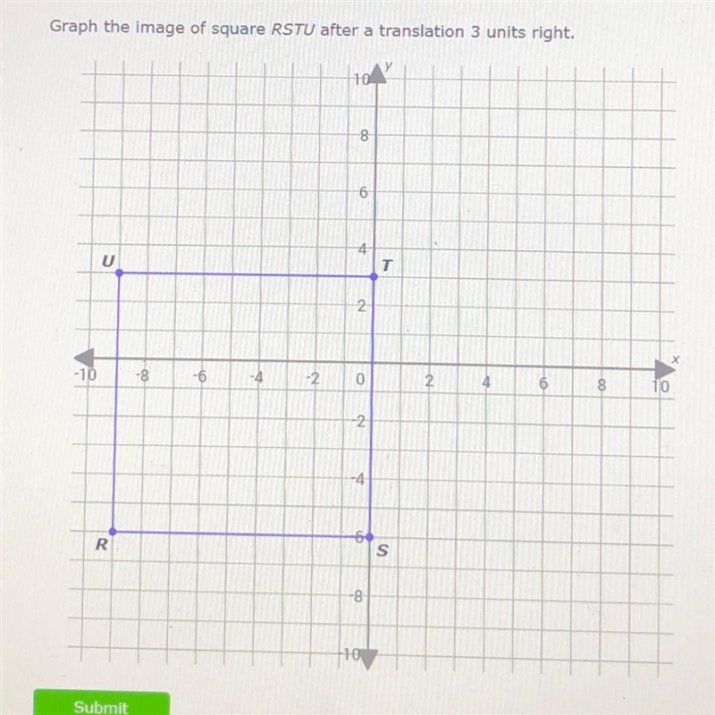 Graph the image of square RSTU after a translation 3 units right.-example-1