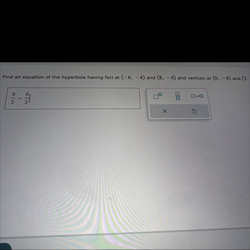 I need help on this :)vertices at (0, -4) and (2, -4)-example-1