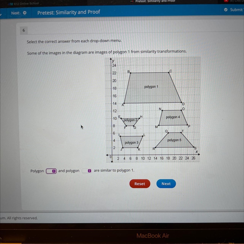 Select the correct answer from each drop-down menu. Some of the images in the diagram-example-1