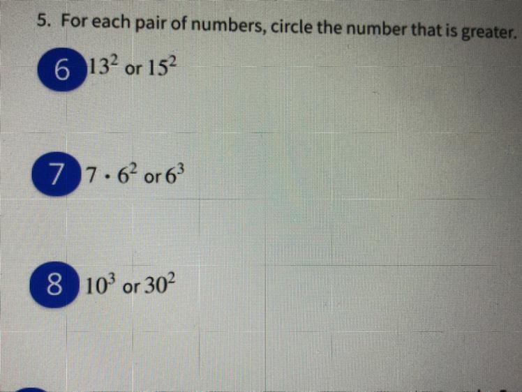 For each pair of numbers, select thenumber that is greater.Show Your Work-example-1